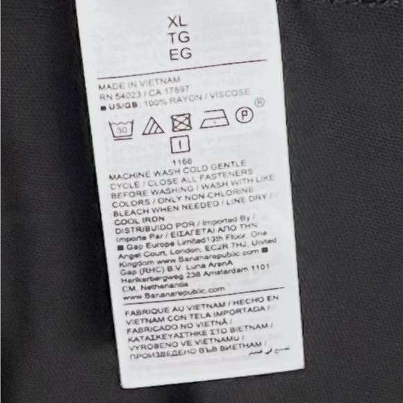 Banana Republic Jersey Knit Twist-Front Maxi Dress Black XL NWT - Picture 6 of 8